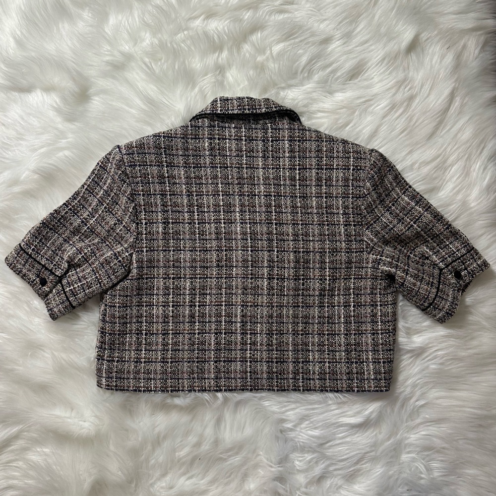 Sandro Glwadys Cropped Tweed Jacket - Picture 8 of 14